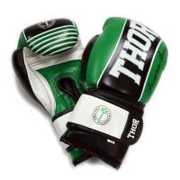 Photos - Martial Arts Gloves Thor Боксерські рукавички  Thunder 14oz Green  GRN 14 oz.) (529/12(Leather)