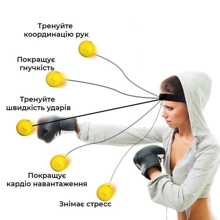 Файт бол PowerPlay 4320 Fight Ball Set 3 шт (PP_4320) изображение 5