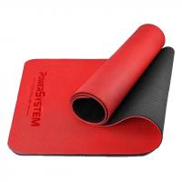 Фото - Усе для йоги Power System Килимок для фітнесу  Yoga Mat Premium PS-4060 Red  4 (4060RD-0)