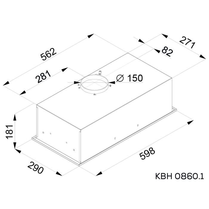 Витяжка кухонна Kernau KBH 0860.1 X зображення 2