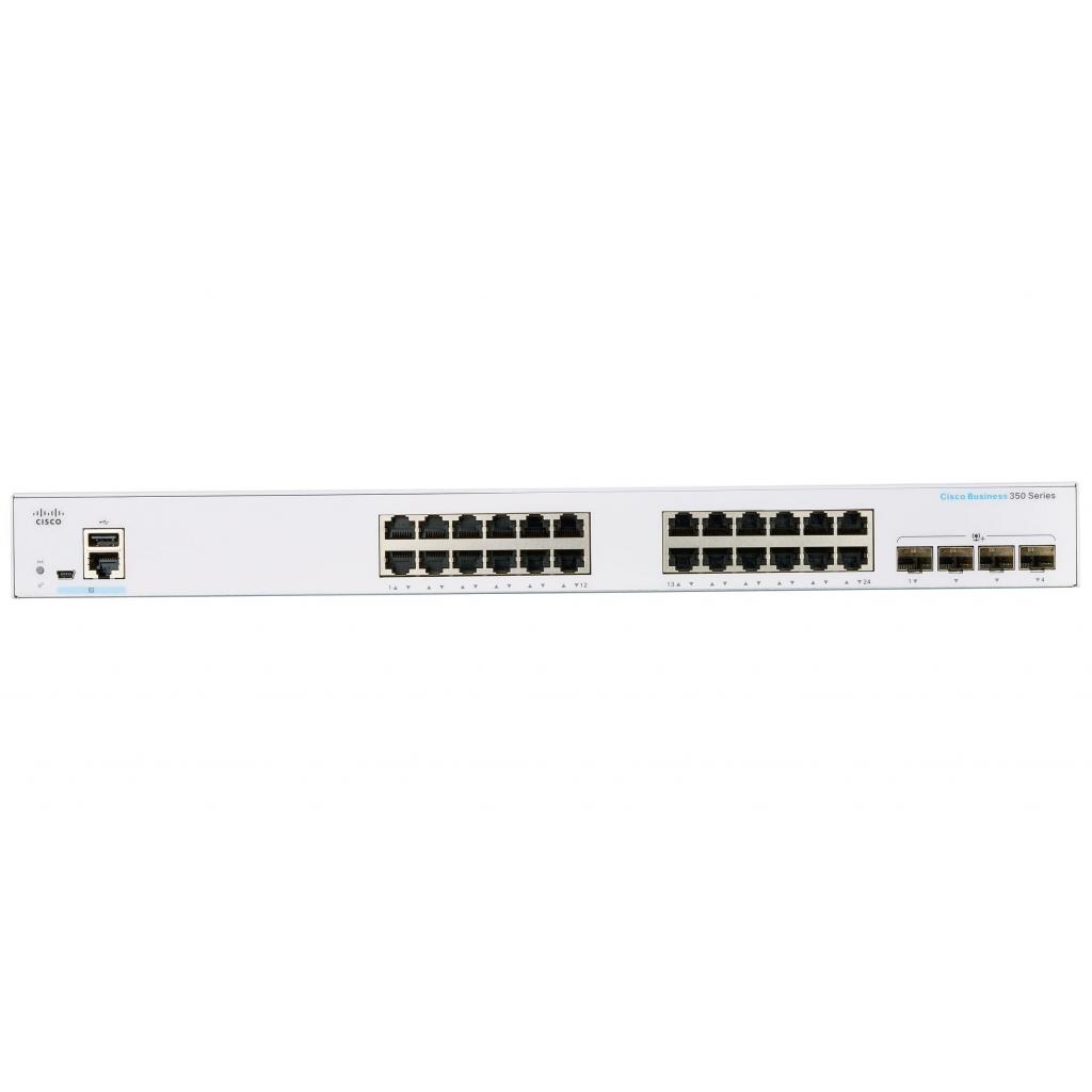 Комутатор мережевий Cisco CBS350-24T-4X-EU зображення 2