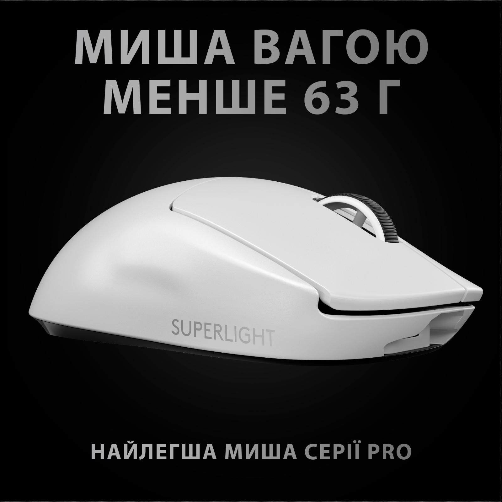 Мышка Logitech G Pro X Superlight Wireless White (910-005942) изображение 3