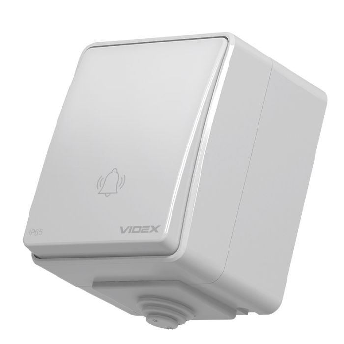 Кнопка звонка Videx VIDEX BINERA IP65 Кнопка звонка серая (VF-BNW11DB-G) (VF-BNW11DB-G)
