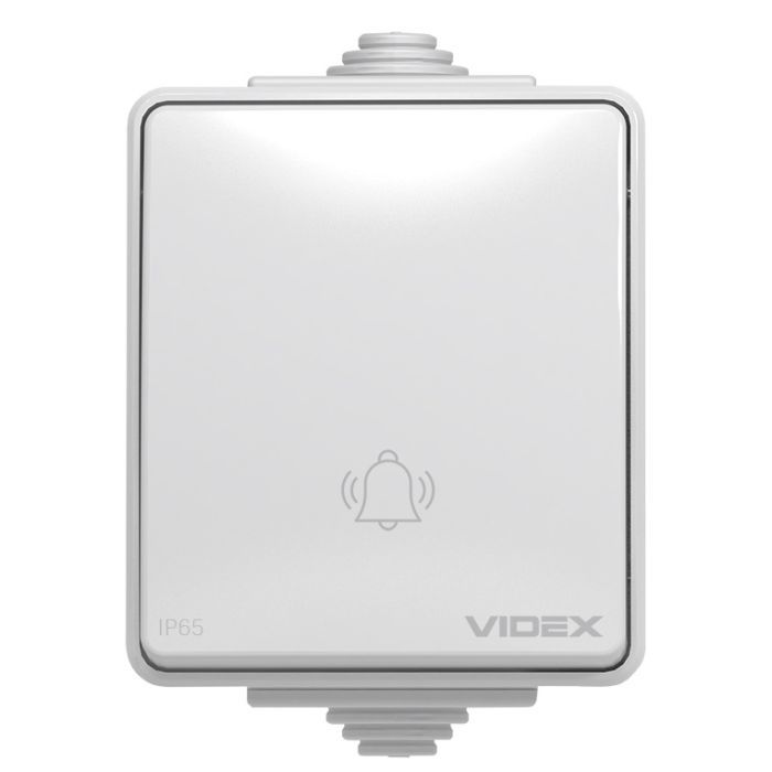 Кнопка звонка Videx VIDEX BINERA IP65 Кнопка звонка серая (VF-BNW11DB-G) (VF-BNW11DB-G) изображение 2