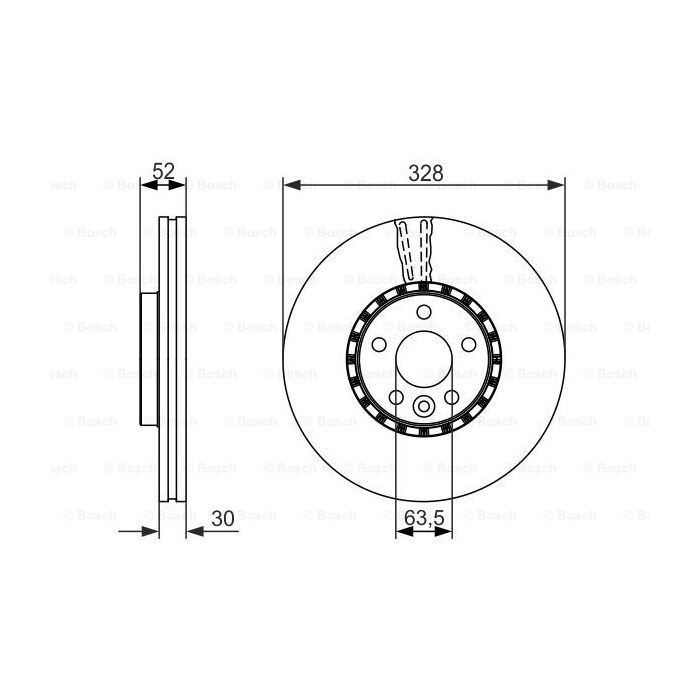 Гальмівний диск Bosch 0 986 479 621 зображення 5