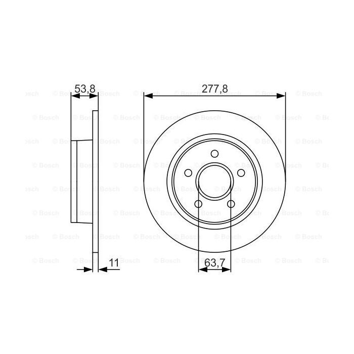 Тормозной диск Bosch 0 986 479 S51 изображение 5