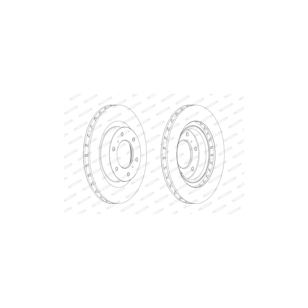 Гальмівний диск FERODO DDF1757C