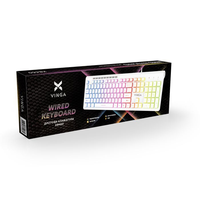 Клавиатура Vinga KB-460 White изображение 6