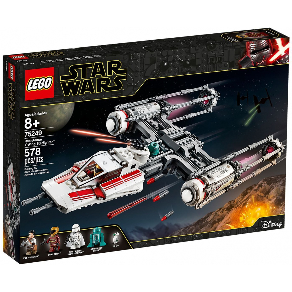 Конструктор LEGO Star Wars Звездный истребитель Повстанцев типа Y 578 деталей (75249)