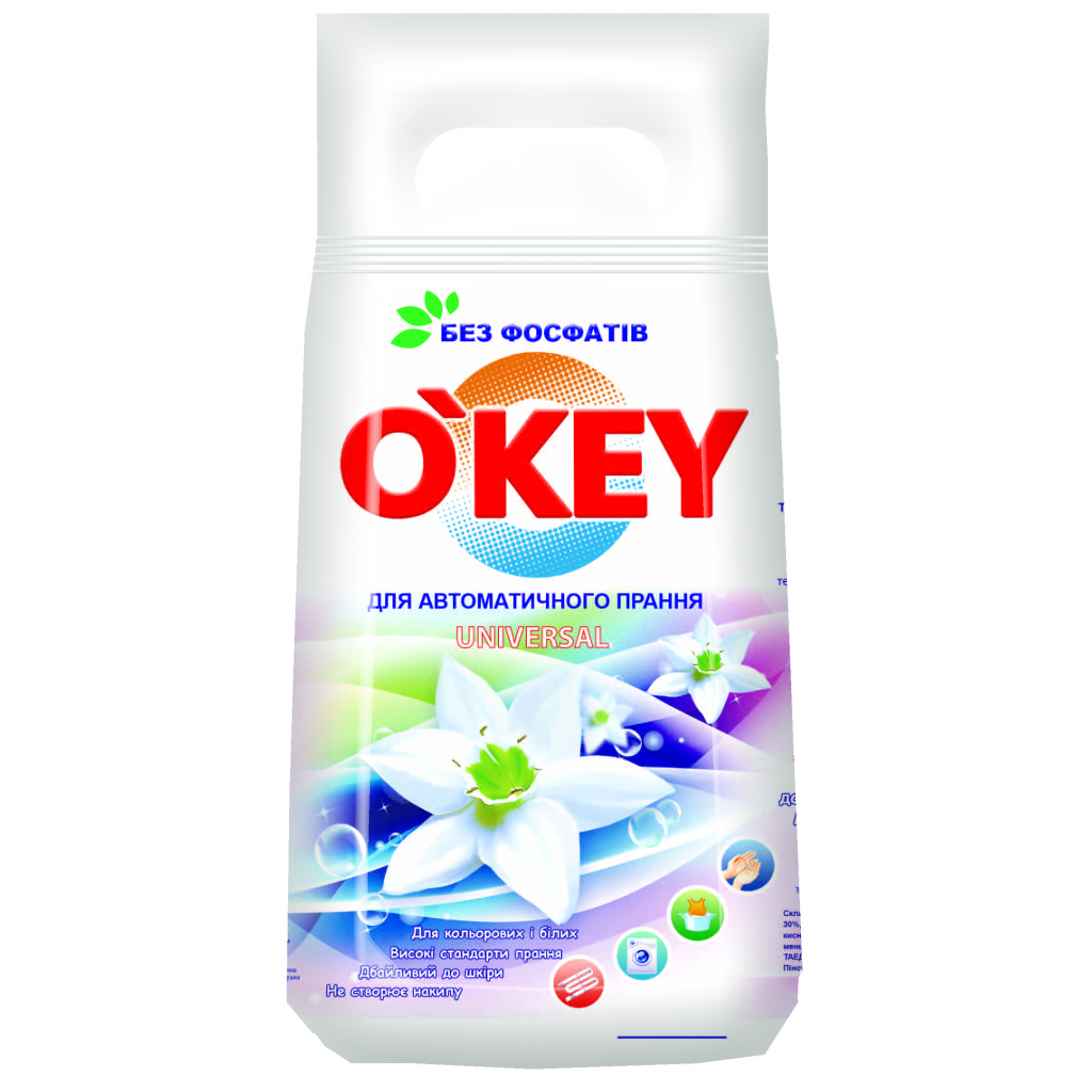 Стиральный порошок O'KEY Universal 6 кг (4820049381801)