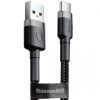 Дата кабель USB 2.0 AM to USB-C 1.0m 3A grey-black Baseus (CATKLF-BG1) зображення 2