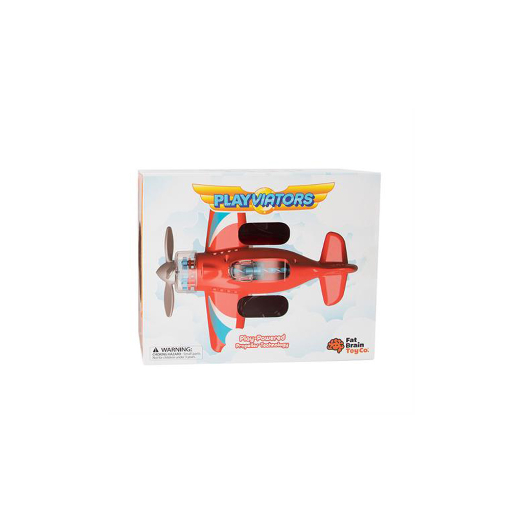 Розвиваюча іграшка Fat Brain Toys літак Крутись пропелер Playviator червоний (F2261ML) зображення 5