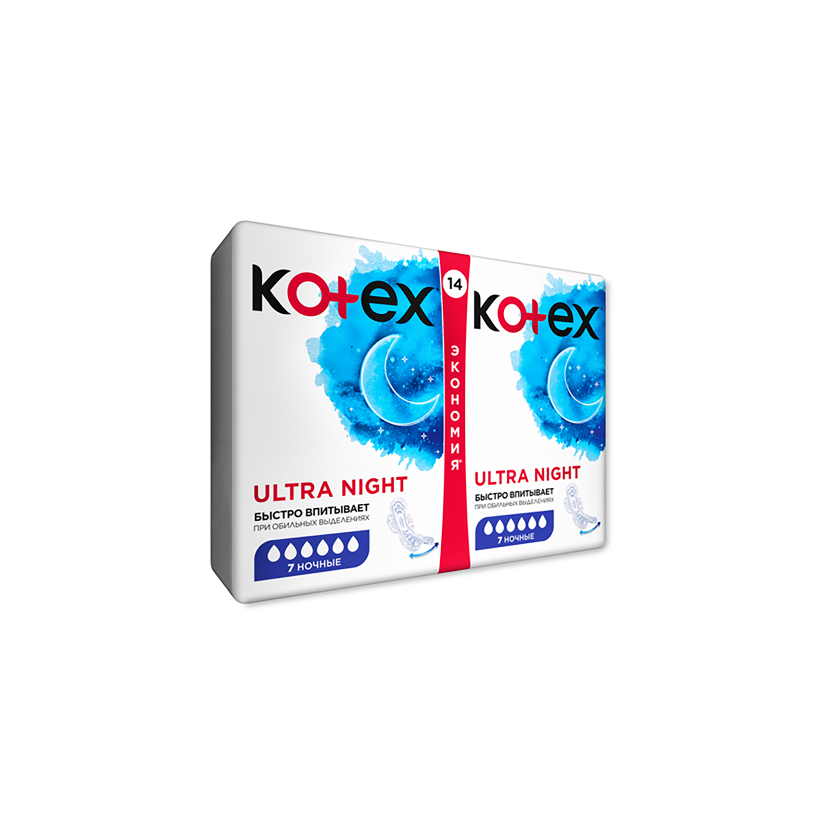 Гигиенические прокладки Kotex Ultra Night 14 шт. (5029053545226) изображение 2