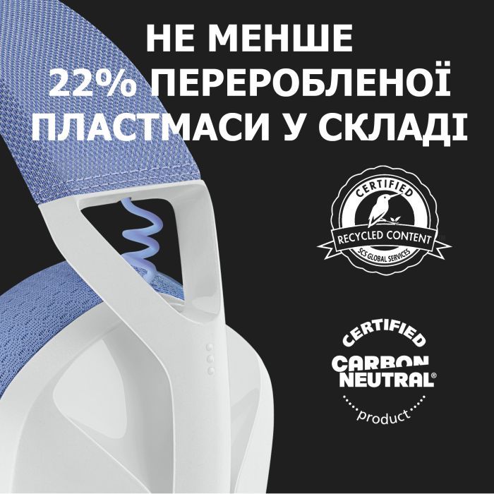 Навушники Logitech G435 Lightspeed Wireless Gaming Headset Black (981-001050) зображення 7