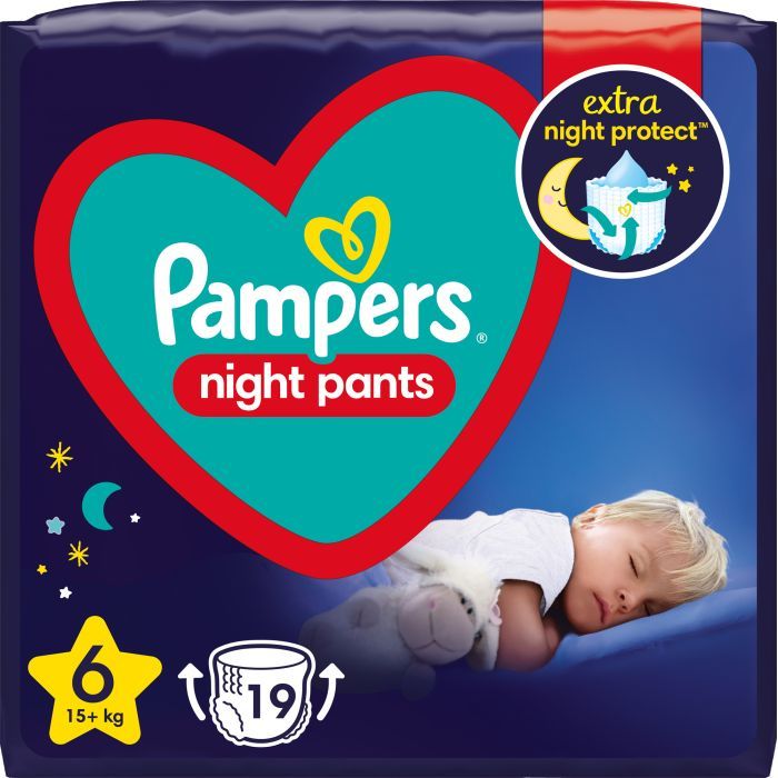 Подгузники трусики ночные Night Pants Размер 6 (15+ Pampers (8006540234761)