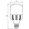 Лампочка EUROELECTRIC Plastic 40W E27 6500K 220V (LED-HP-40276(P)) изображение 3