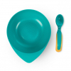 Набір дитячого посуду Baboo тарілочка глибока з кришкою та ложечкою помаранчева (90593) зображення 3