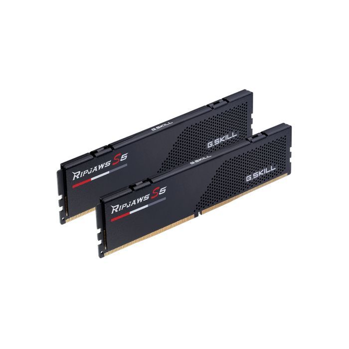 Модуль памяти для компьютера DDR5 48GB (2x24GB) 5600 MHz Ripjaws S5 Black G.Skill (F5-5600J4040D24GX2-RS5K)