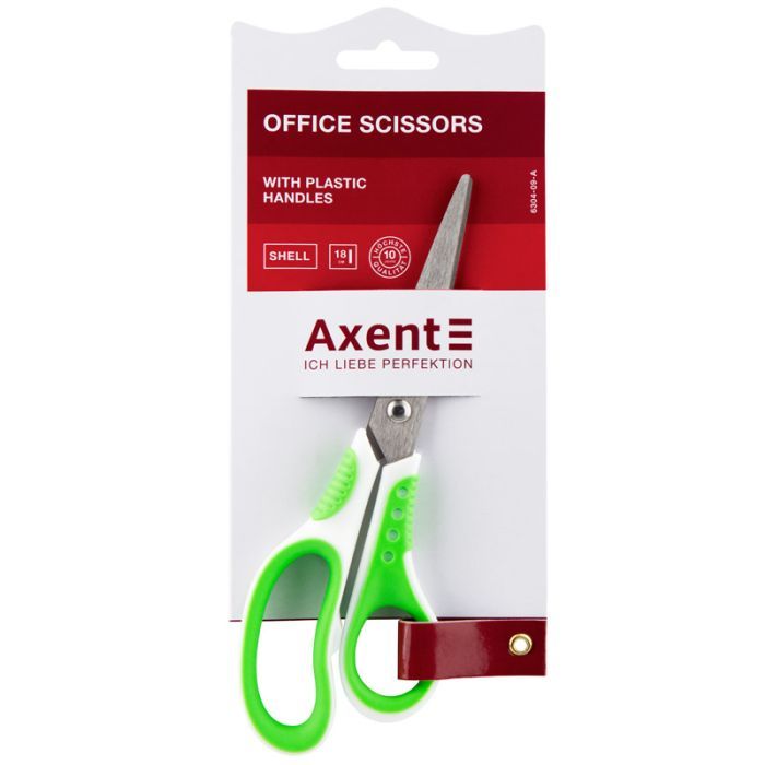 Ножницы Axent Shell, 18 см, бело-красные (6304-06-A) изображение 2