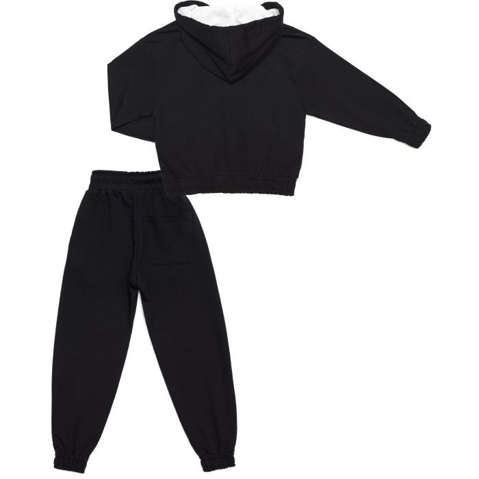Спортивный костюм детский A-Yugi с капюшоном (7050-158G-black) изображение 4
