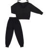 Спортивный костюм детский A-Yugi с капюшоном (7050-158G-black) изображение 4
