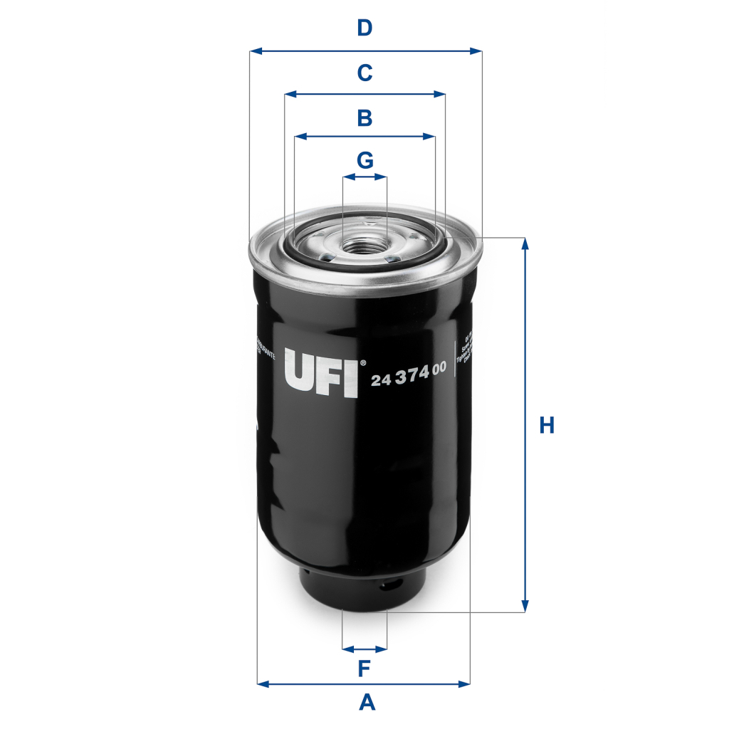 Фильтр топливный UFI 24.374.00