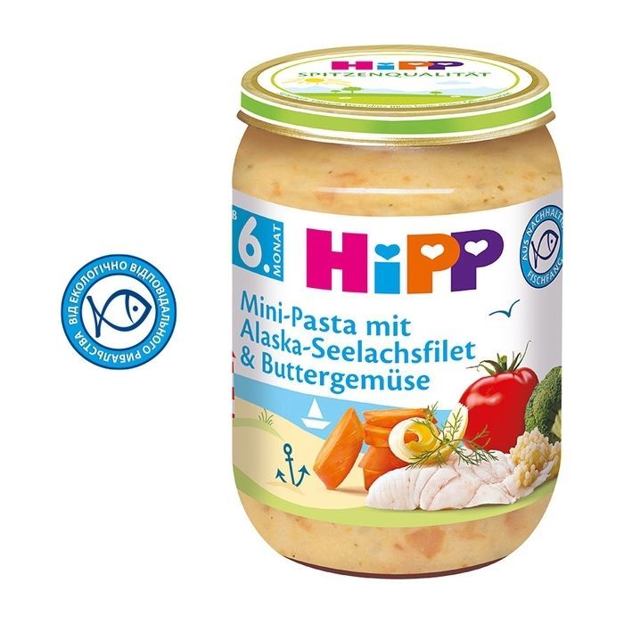 Дитяче пюре HiPP Овочі з морською рибою, 190 г (4062300261563) зображення 2