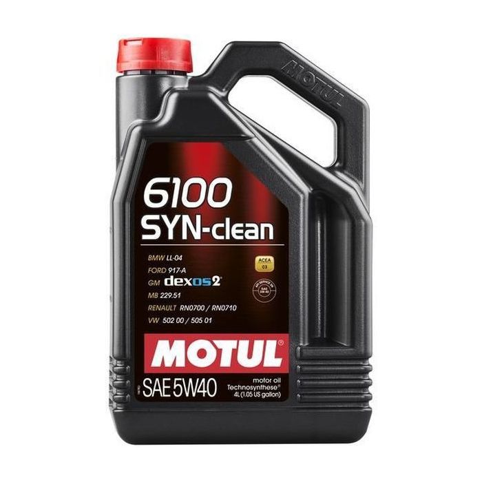 Моторное масло MOTUL 6100 Syn-clean SAE 5W40 4 л (854250)