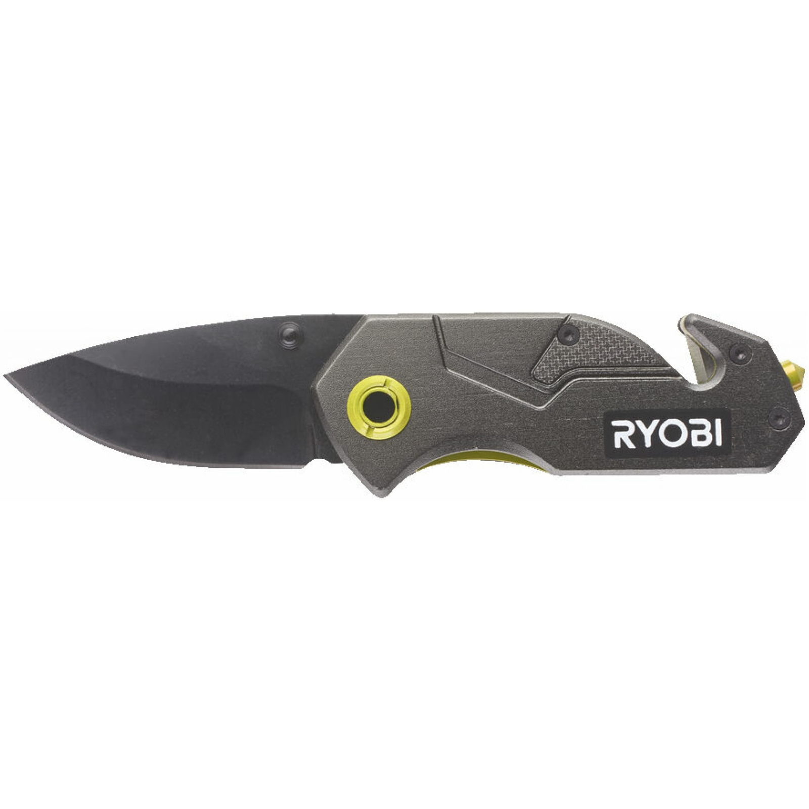 Нож Ryobi складной RFK25T, лезвие 57мм, стропорез, фиксатор лезвий (5132005328)