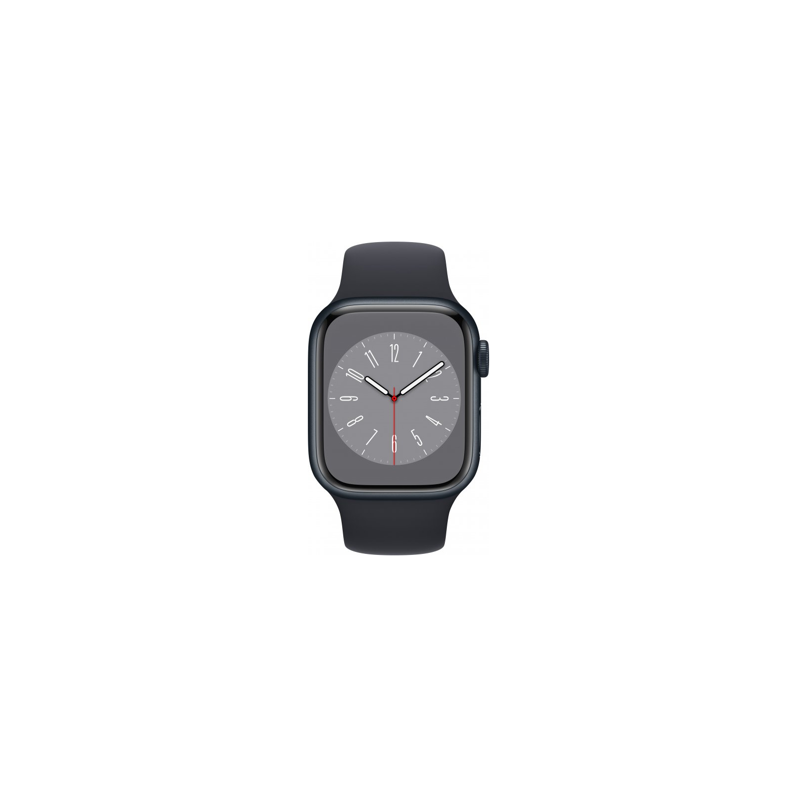 Смарт-годинник Apple Watch Series 8 GPS 41mm Midnight Aluminium Case with Midnight Sport Band - Regular (MNP53UL/A) зображення 2