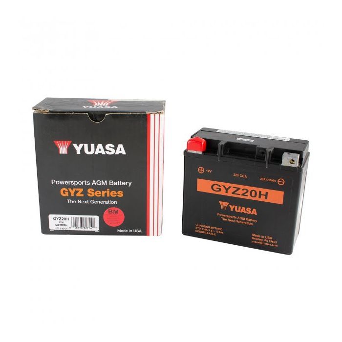 Аккумулятор автомобильный Yuasa 12V 21,1Ah High Performance MF VRLA Battery (GYZ20H) изображение 2