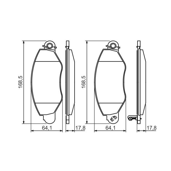 Гальмівні колодки Bosch 0 986 494 037 зображення 7