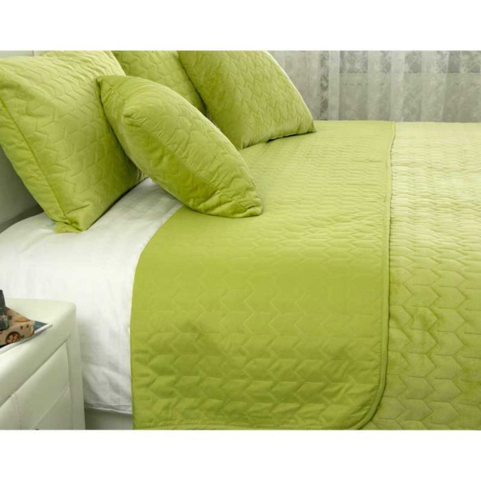 Покривало Руно двостороннє VeLour Зелене 180х220 см (340.55_Green banana) зображення 3