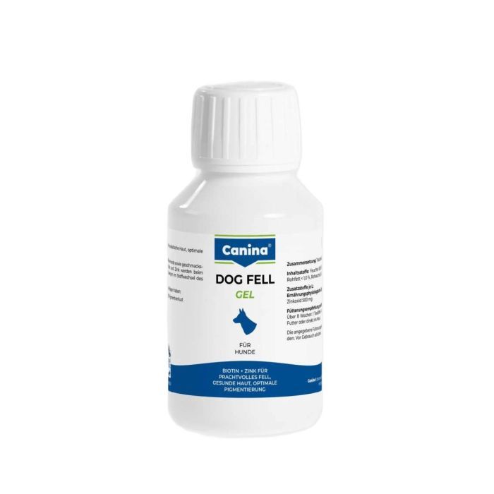 Вітаміни для собак Canina Dog Fell Gel Біотин + цинк для дрібних собак 100 мл (4027565130900)