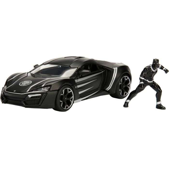 Машина Jada металлическая "Марвел. Мстители" Гиперспорт с фигуркой Черной пантеры 1:24 (253225004)