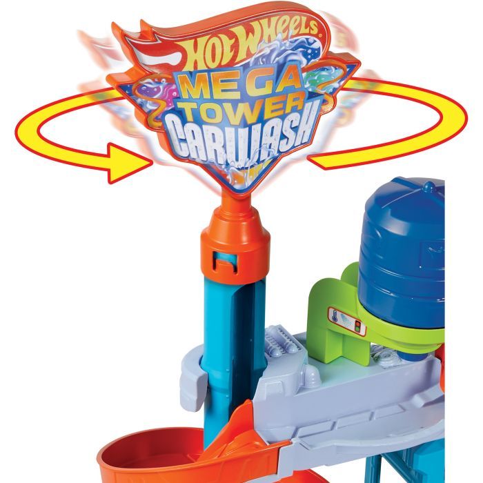 Автотрек Hot Wheels Автомойка: Мегабашня (HDP05) изображение 4
