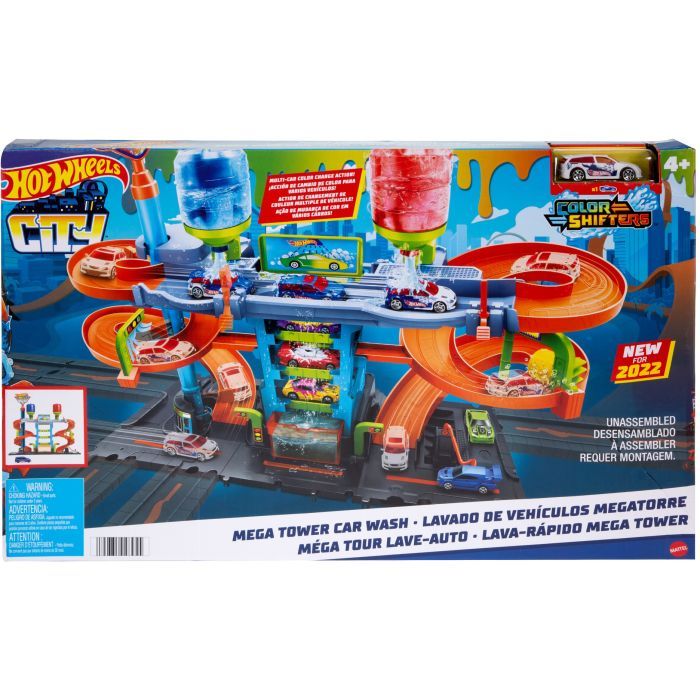 Автотрек Hot Wheels Автомойка: Мегабашня (HDP05) изображение 6