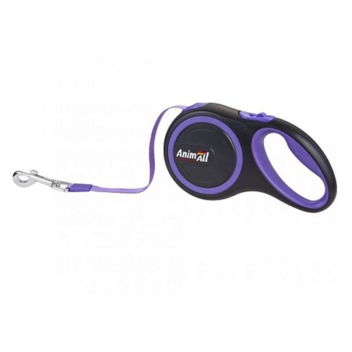 Повідець для собак AnimAll S до 15 кг 3 м (фіолетово-чорний) (2000981099190)