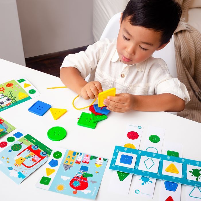 Развивающая игрушка Vladi Toys Игра с пуговицами Fisher Price Шнуруем-комбинируем (укр) (VT2905-24) изображение 6