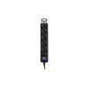 Сетевой удлинитель 2E 5XSchuko з вимикачем, 5м, black (2E-U05ES15M5BK) изображение 2