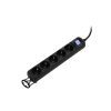 Сетевой удлинитель 2E 5XSchuko з вимикачем, 5м, black (2E-U05ES15M5BK) изображение 3