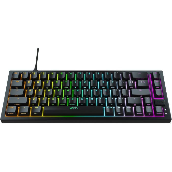 Клавиатура Xtrfy K5 68 keys Kailh Red Hot-swap RGB UA White (K5-RGB-CPT-TPWHITE-R-UKR) изображение 8