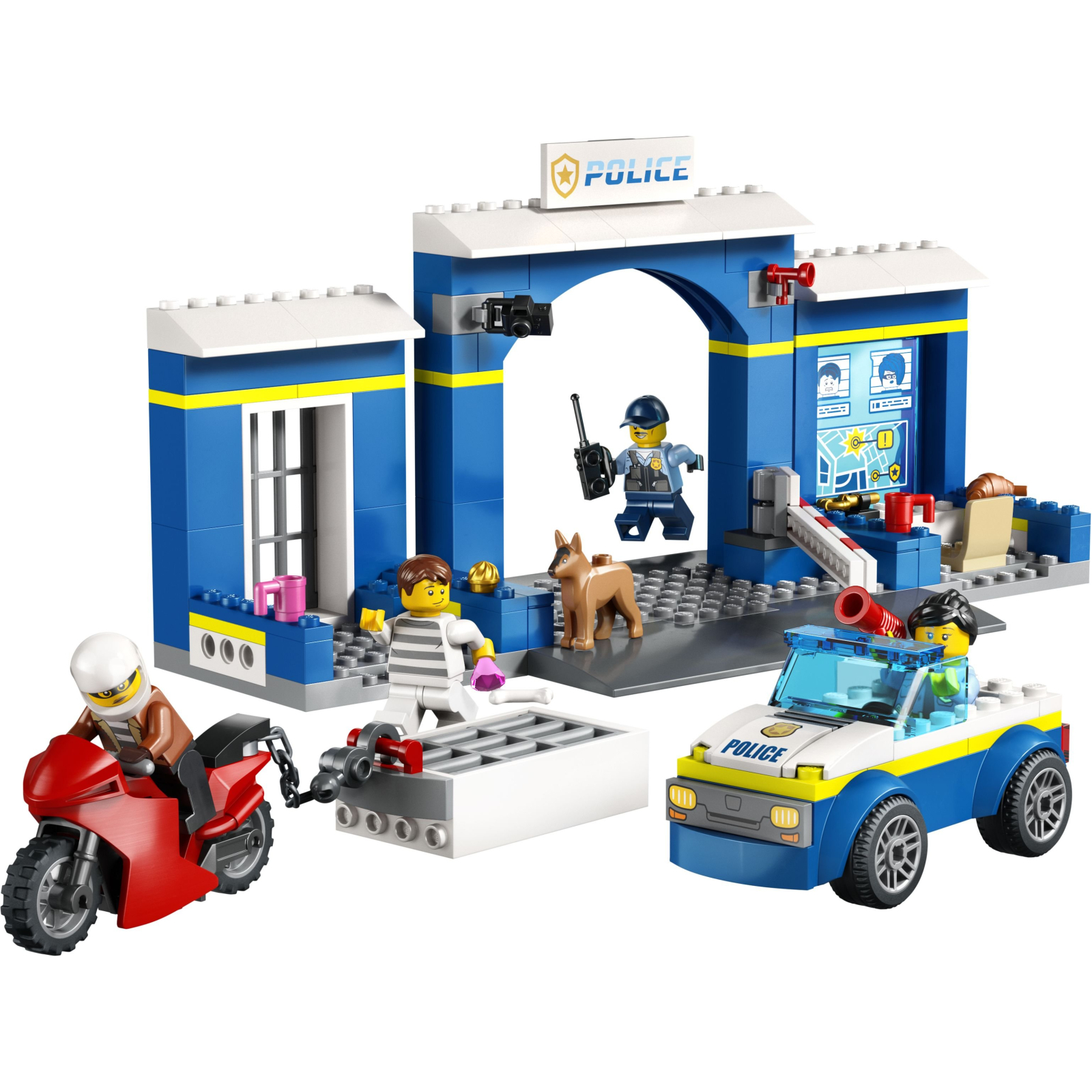 Конструктор LEGO City Преследование на полицейском участке 172 деталей (60370) изображение 2