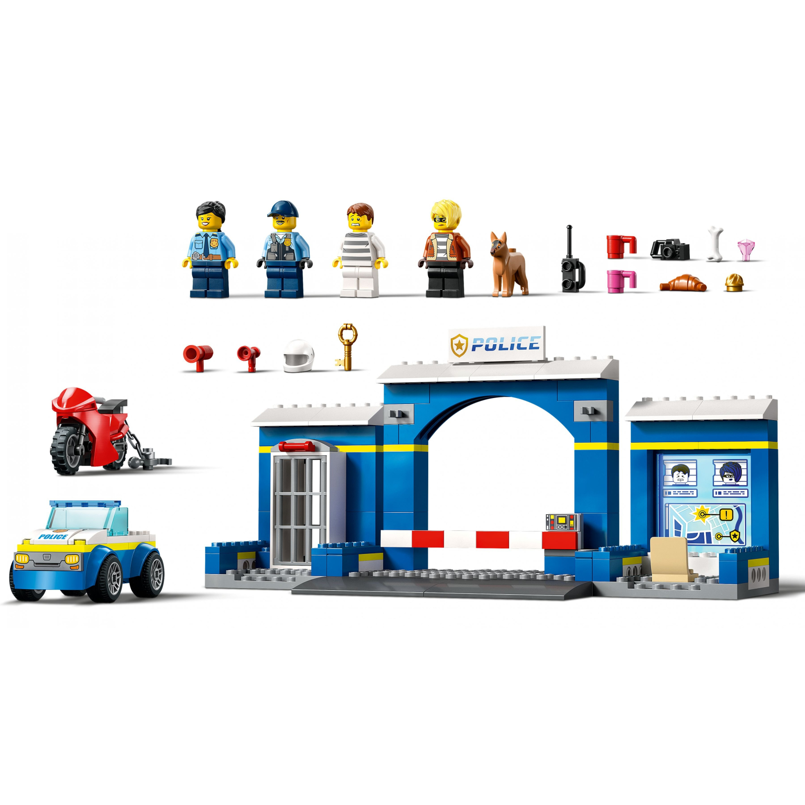 Конструктор LEGO City Преследование на полицейском участке 172 деталей (60370) изображение 4
