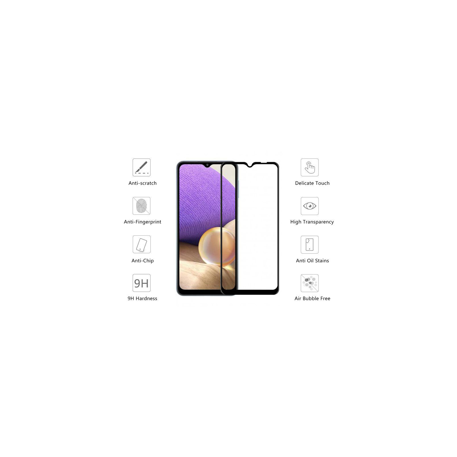 Стекло защитное Drobak Samsung Galaxy A32 4G (474720) изображение 2
