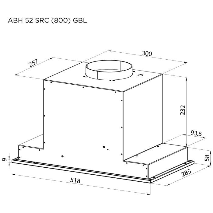 Вытяжка кухонная Pyramida ABH 52 SRC (800) GWH изображение 4