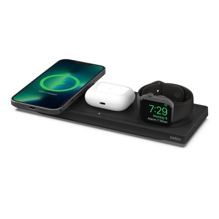 Зарядное устройство Belkin 3in1 MagSafe, white (WIZ016VFWH) изображение 10