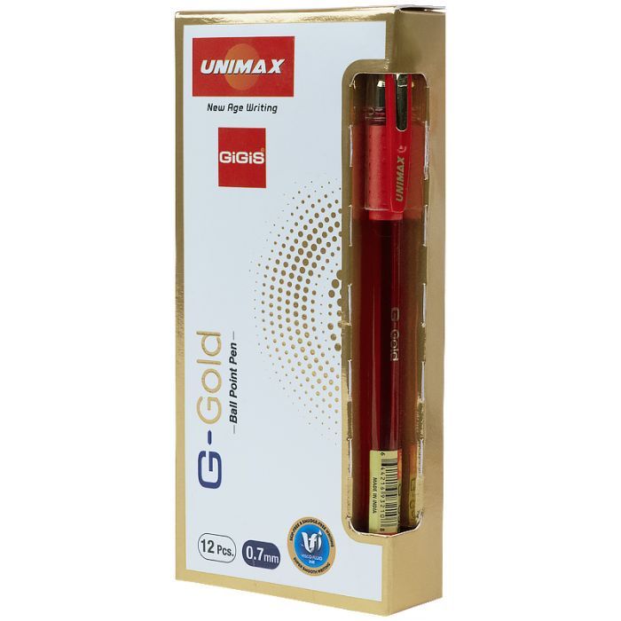 Ручка шариковая Unimax G-Gold, синяя (UX-139-02) изображение 3
