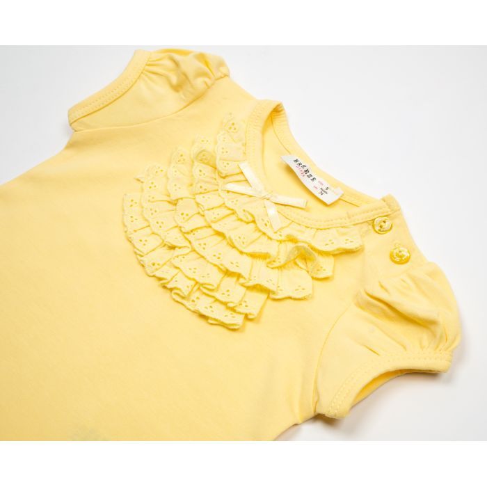 Футболка дитяча Breeze з мереживом (6640-92G-yellow) зображення 3