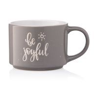 Чашка Ardesto Be joyful 330 мл Grey (AR3472GR)